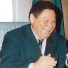Fradique Menezes na despedida do Presidente